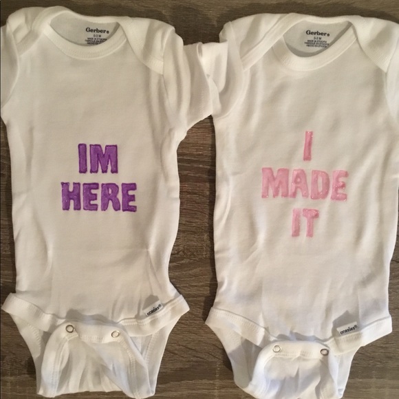 Gerber Other - New Item! 0-3 Months Pair Onesies!